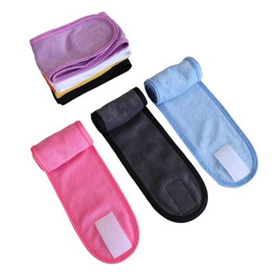 China Customized Durable Terry Cloth Face Cleansing Headband For Removing Makeup for sale