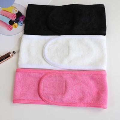 China Lint Free Pliable Face Wash Head Band Terry Cloth Headband Spa for sale