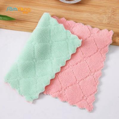 China Practical Microfibre Tea Towels Cloth For Kitchen 30x30cm for sale