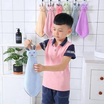 Chine Serviettes animales de tissu de chiffon de cuisine de main de conception colorées pour la crèche à vendre