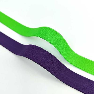 China 1 Inch Custom Fancy Jacquard Polyester Yarn-dyed Elastic Webbing Waistband lining Yards Leash Elastic Hair Band for sale