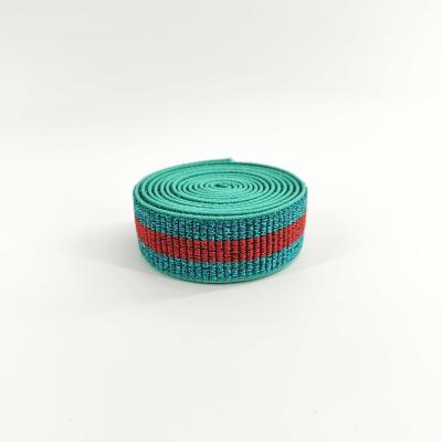 China Free sample manufacturer custom waistband fabriclurex metallic waistband elastic for sale