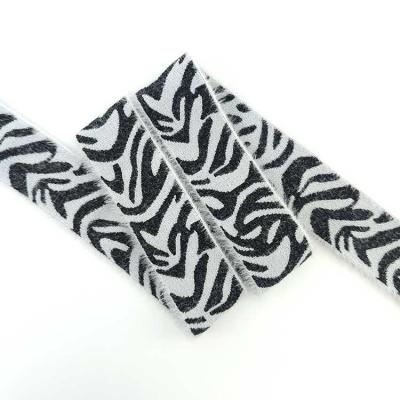 China High Grade with Preferable Pricing Heavy Elastic Ribbon Fluff Elastic Band Zebra Jacquard Elastic Band for sale