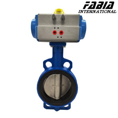 China Clamp Pneumatic Butterfly Valve Carbon Steel Body Soft Seal Butterfly Valve for sale