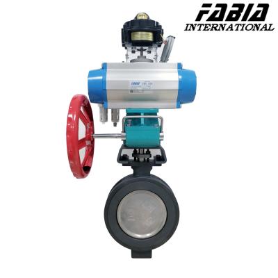 China Carbon Steel Pneumatic Clamp Butterfly Valve for sale