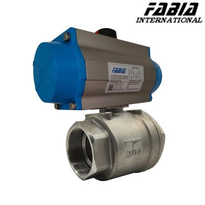 China Actuated Pneumatic Ball Valve 2 Inch 4 Inch Hard Seal for sale