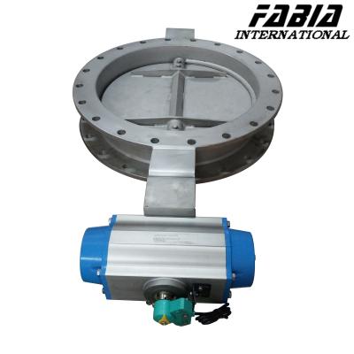China Pneumatic Control Flange Butterfly Valve Flange End for sale