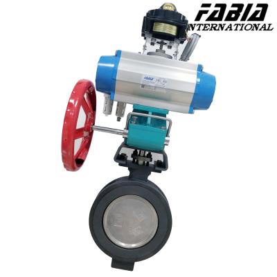 China Pneumatic Control  Butterfly Valve Clamp End for sale