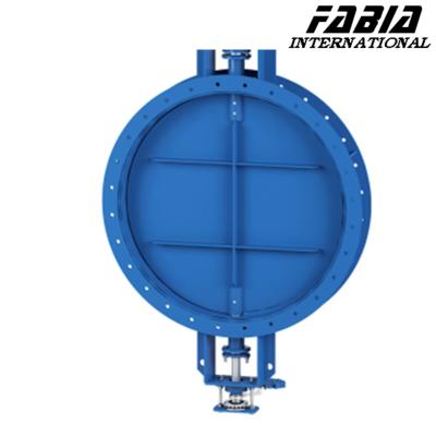 China 50mm 400mm 300mm Carbon Steel Flanged Ventilation Butterfly Valve for sale