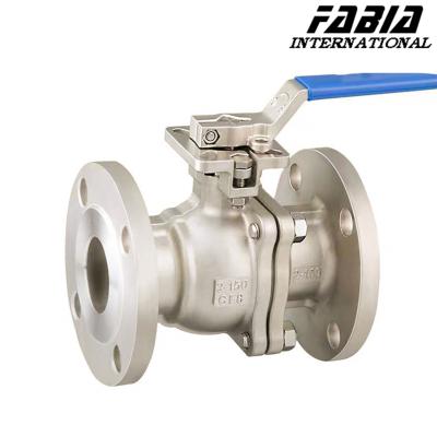 China High Pressure Actuated Ball Valve Manual Two-Piece Flanged Stainless for sale