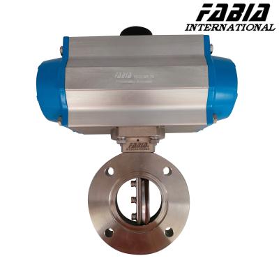 China Pneumatic Hard Seal To Clamp Butterfly Valve Stainless Steel en venta