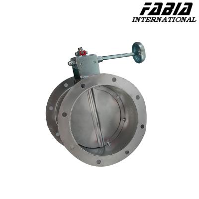 China Stainless Steel Manual Air Valve Flange Ventilation Control Valve for sale