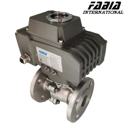 China Ultra-High Performance Industrial Flanged Ball Valve High Pressure Electric Valve for sale