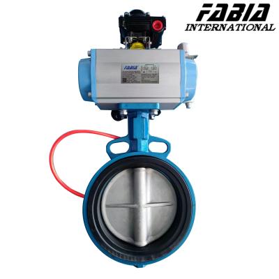 China Water / Oil / Gas Pneumatic Butterfly Valve With Pneumatic Control System for sale