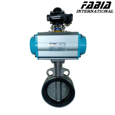 China Industrial Pneumatic Driven Butterfly Valve -20°C- 150°C For Precise Control for sale