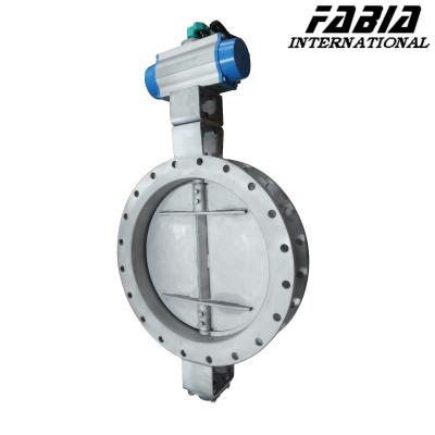 China Center Line Pipe Air Valve Pneumatic Industrial Butterfly Valve For Coal Chemical Industry for sale