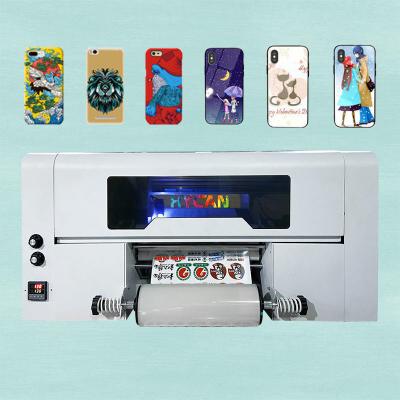 China UV Roll to Roll DTF Printer 3d Crystal Cold Transfer Label Sticker Bottle Acrylic Mug Printing Machine for sale
