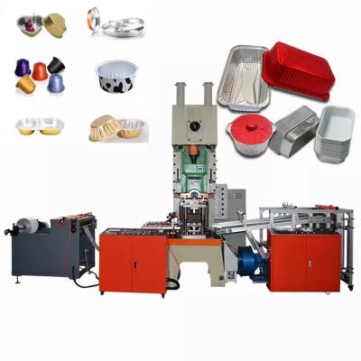 China Fully Automatic Aluminum Foil Box Container Making Forming Machine Production Line for sale