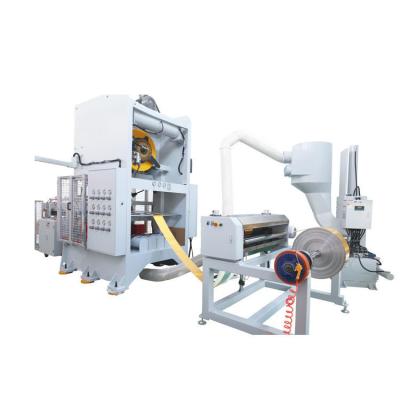 China Aluminum Foil Food Disposable Box Container Making Punching Machine Making for sale
