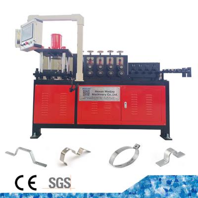 China CNC Metal Flat Bar Flat Strip Bending Forming Automatic Hoop Pipe Clamp Making Machine for sale