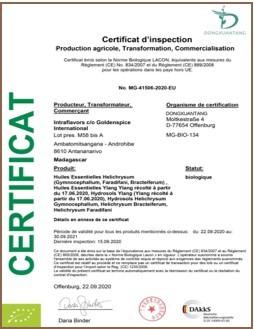 EU Organic Certificate - Guangzhou Dongxuantang Biotechnology Co., Ltd.