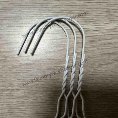 China 1.8mm Metal Laundry Wire Hanger For Dry Cleaner-White à venda