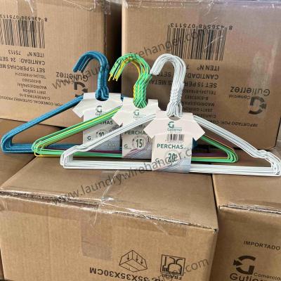 China 1.6mm Steel Laundry Wire Hanger For Dry Cleaning Shop à venda