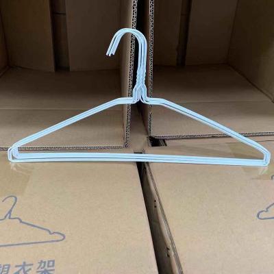 China Shirt / Suit Dry Cleaner Hanger Diameter 2.5mm White Color For Laundry Store for sale