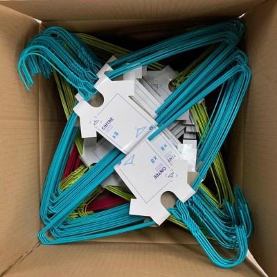 China Size Optional Wire Suit Hanger Powder Coating / Electrostatic Spraying for sale