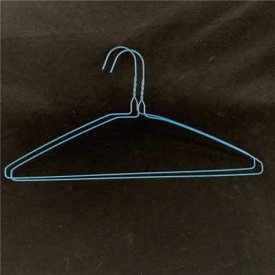 China No Slip Metal T Shirt Hanger , High Tensile Strength White Clothes Hangers for sale