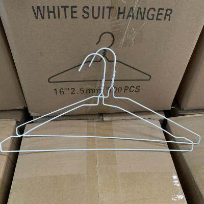 China Commercial Shockproof Wire Shirt Hangers Size Optional For Dry Cleaner for sale