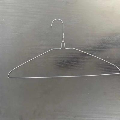 China Durable 16 Inch 1.9mm Galvanized Wire Hangers For Dry Cleaner Silver Color for sale