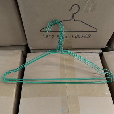 Chine Matériel vert d'acier au carbone de taille des cintres 20.5cm de chemise/fil d'acier de costume à vendre