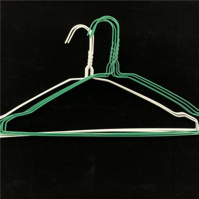 China PVC / Plastic Coated Wire Hanger Size Optional For Dry Cleaner Easy To Use for sale