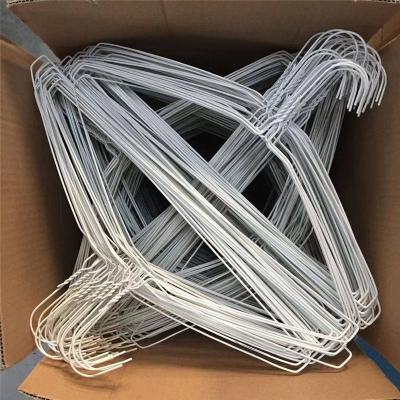 China White Color 2.3mm Wire Shirt Hangers Wholesale In Gulf Countries for sale