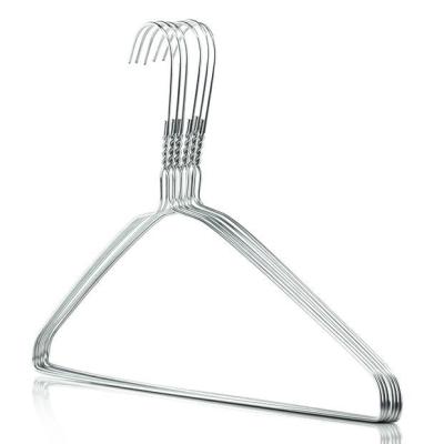 China CO Galvanized Steel 16 Inch 2.1mm Wire Shirt Hangers for sale