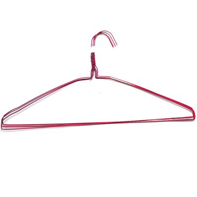 China Q195 20.5cm Dry Cleaning Powder Coated Wire Suit Hanger for sale