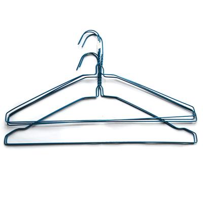 China Dry Clean Anti Slip Steel 16 Inches Wire Suit Hangers for sale