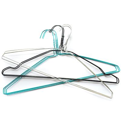 China 500 Pack Strong SUS 16'' Heavy Duty Wire Clothes Hangers for sale