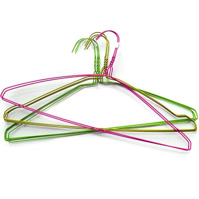 China Adult Size Metal Powder Coated Galvanized Wire Hangers for sale