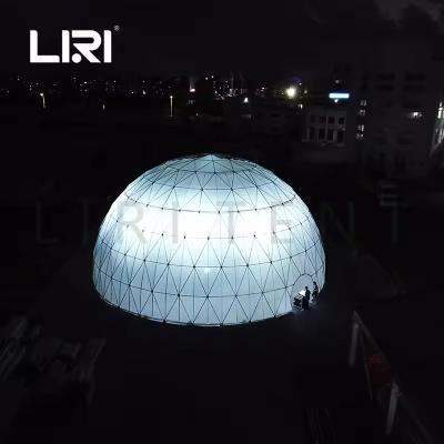 China Steel Frame and PVC Cover Geodesic Dome Ball Tent for 360 Projection for sale