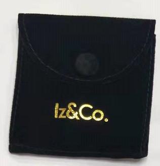 China Black Color Microfiber Substrate FM-BAG-001 Velvet Jewelry Bag for sale