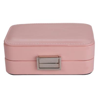 China Simple Storage Refined Lock Buckle Personalised Travel Jewellery Case for sale
