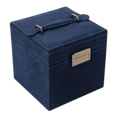 China Storage / Packaging Leather Jewelry Box For Retail Black Color Customized Size for sale