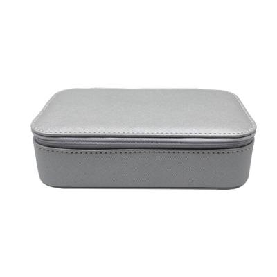 China Rectangle Polyester Lining Panton Color Leather Jewelry Box for sale