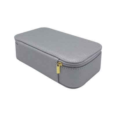 China Rectangle 18*9*5cm Leather Travel Jewelry Storage Box for sale