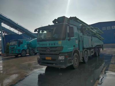 China 4 Axle Used Zoomlion Concrete Pump With 63m Boom length for sale