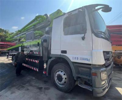 China Zoomlion Refurbished  47M Used Concrete Pump Trucks  BENZ Chassis for sale