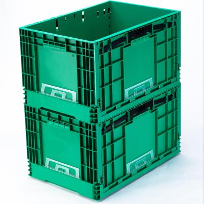 China Customized Logo Collapsible Crate for Warehouse Storage of Fruits and Vegetables for sale