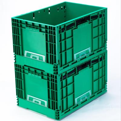 China Collapsible Mesh Style Double Open Plastic Storage Box for Easy Storage and Transport for sale